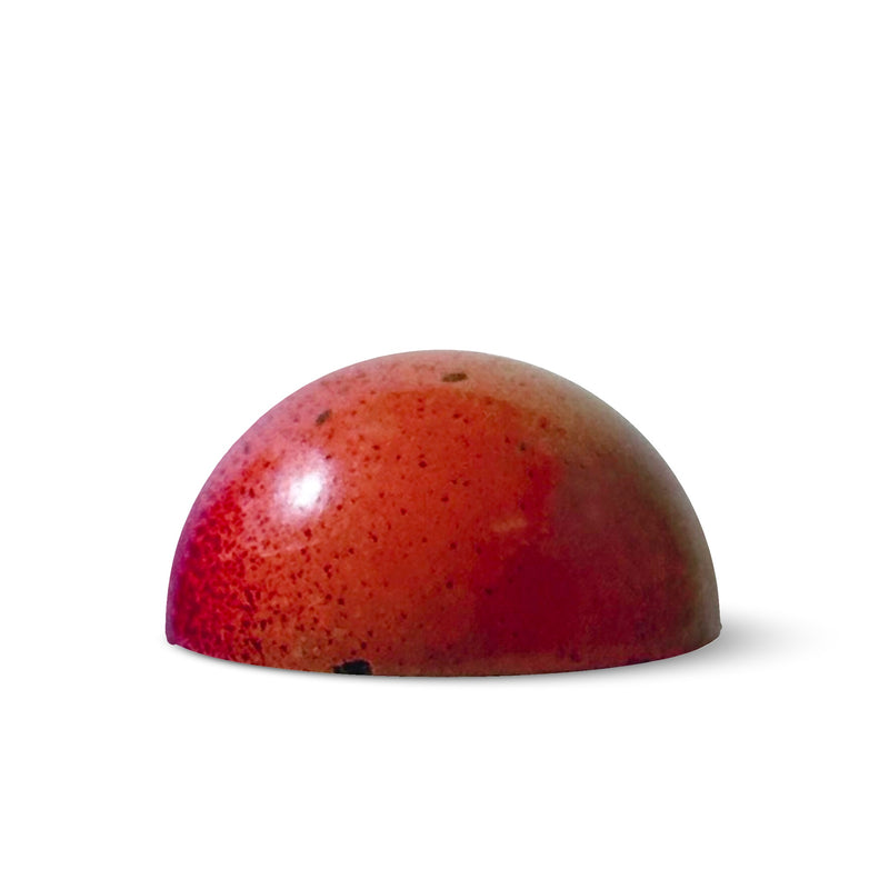 Strawberry dark chocolate bonbon